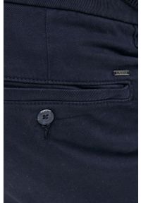 Only & Sons Spodnie męskie kolor granatowy dopasowane. Kolor: niebieski. Materiał: bawełna, tkanina. Wzór: gładki