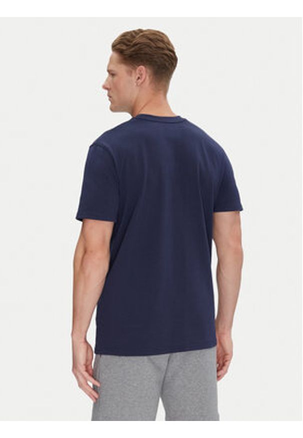 Under Armour T-Shirt Ua Hw Lc Patch Ss 1382902 Granatowy Loose Fit. Kolor: niebieski. Materiał: syntetyk, bawełna