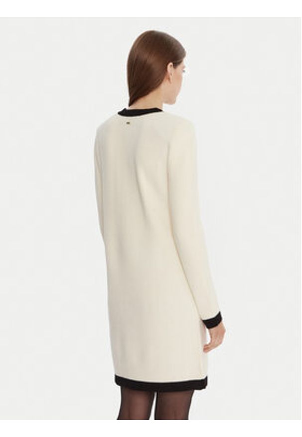Gaudi Sukienka dzianinowa 521FD13009 Écru Regular Fit. Materiał: wiskoza