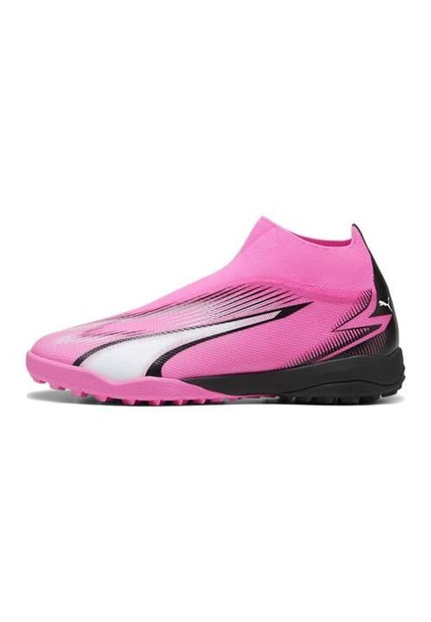 Buty piłkarskie męskie Puma Ultra Match+ Ll Tt. Zapięcie: bez zapięcia. Kolor: czarny, różowy, wielokolorowy. Materiał: guma, skóra, materiał. Szerokość cholewki: normalna. Sport: piłka nożna