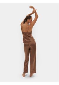 Simone Pérèle Spodnie piżamowe Dream 15B660 Beżowy Comfort Fit. Kolor: beżowy. Materiał: jedwab #5