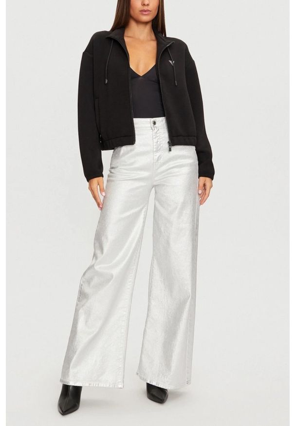 Guess - GUESS Czarna damska bluza Cecilia. Kolor: czarny