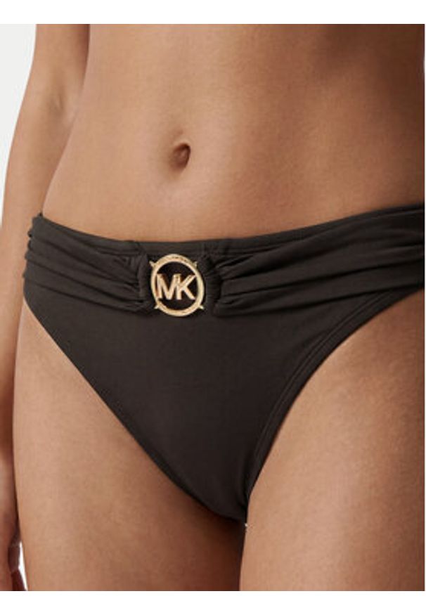 MICHAEL Michael Kors Dół od bikini MM7M842 Brązowy. Kolor: brązowy. Materiał: syntetyk