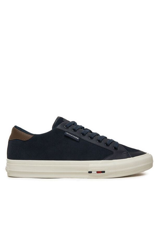 TOMMY HILFIGER - Tommy Hilfiger Sneakersy Vulc Street Low FM0FM05458 Granatowy. Kolor: niebieski. Materiał: skóra