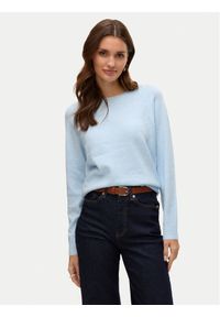 Vero Moda Sweter Doffy 10201022 Błękitny Regular Fit. Kolor: niebieski. Materiał: syntetyk #1