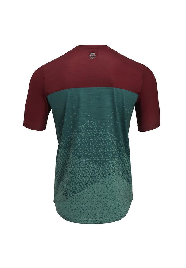 Koszulka rowerowa męska Enduro Silvini Jersey Denno MD1803. Kolor: czerwony, wielokolorowy, zielony. Materiał: jersey