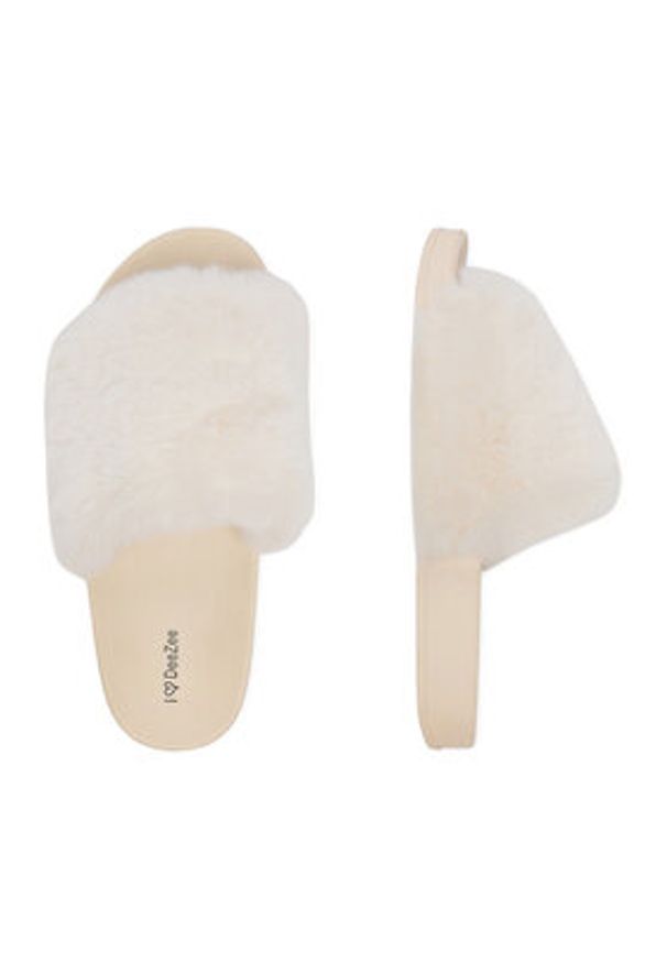 DeeZee Klapki TY013 Biały. Kolor: biały. Materiał: materiał