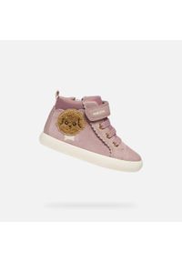 Geox - Buty GEOX B GISLI GIRL Rose. Okazja: na co dzień. Kolor: różowy. Materiał: tkanina, skóra