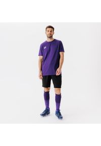 KIPSTA - Koszulka do piłki nożnej z krótkim rękawem Kipsta Viralto Club. Kolor: fioletowy. Materiał: poliester, materiał, tkanina. Długość rękawa: krótki rękaw. Długość: krótkie. Sport: piłka nożna