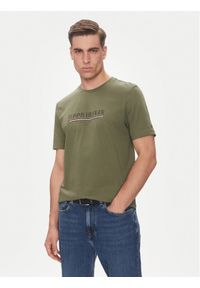 TOMMY HILFIGER - Tommy Hilfiger T-Shirt Brand Love MW0MW40324 Zielony Regular Fit. Kolor: zielony. Materiał: bawełna #1