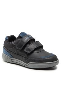 Sneakersy Geox J Poseido B. C J16BCC 0CLFU C0052 S Black/Blue. Kolor: szary. Materiał: skóra #1