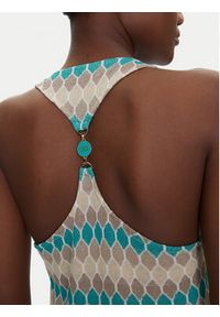 Fracomina Sukienka dzianinowa FS25SD5006K414F8 Kolorowy Slim Fit. Materiał: wiskoza. Wzór: kolorowy #3