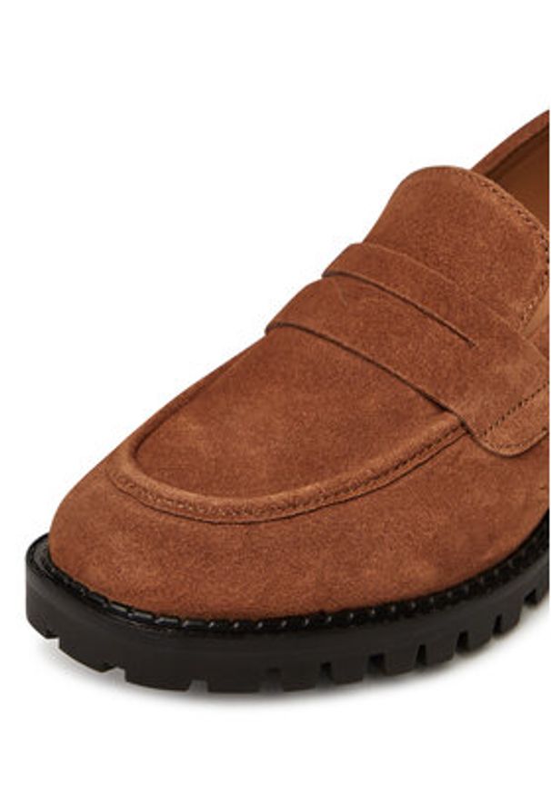 G-Star RAW - G-Star Raw Loafersy WI34-JANELLE-01 Brązowy. Kolor: brązowy. Materiał: skóra, zamsz