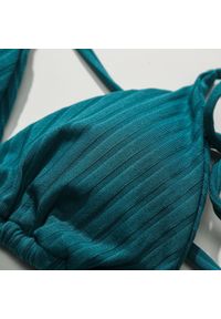 Intica - Bikini trójkątne prążkowane na plażę i basen Tovah. Kolor: żółty. Materiał: prążkowany #4