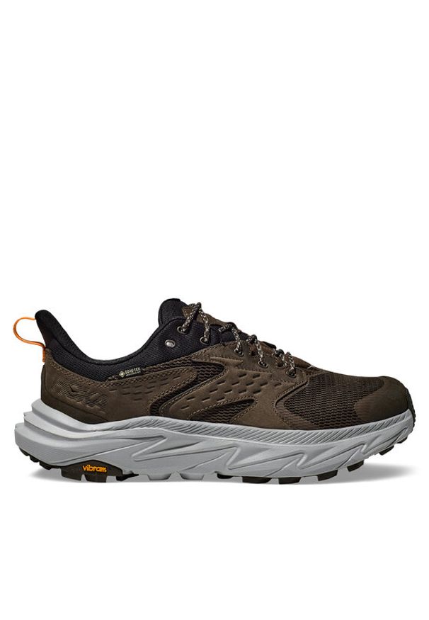 HOKA - Hoka Trekkingi Anacapa 2 Low GTX GORE-TEX 1141632 Brązowy. Kolor: brązowy. Materiał: materiał. Technologia: Gore-Tex. Sport: turystyka piesza