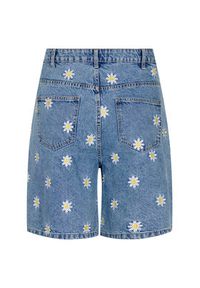 Zizzi Szorty jeansowe J10957B Niebieski Regular Fit. Kolor: niebieski. Materiał: jeans, bawełna