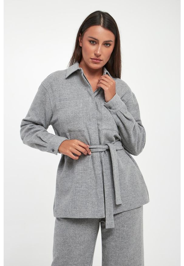 Koszula damska wełniana PESERICO. Materiał: wełna