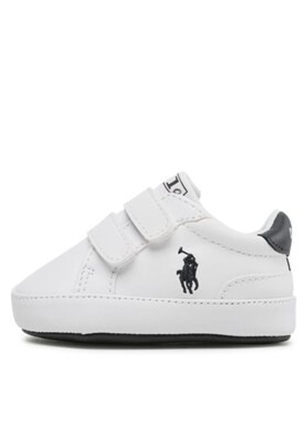 Polo Ralph Lauren Sneakersy Heritage Court Ii Ez Layette RL100731 Biały. Kolor: biały. Materiał: skóra