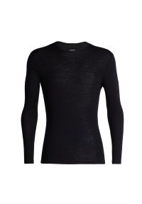 Icebreaker Merino 175 Everyday Long Sleeve Crewe Thermal Top > 104483001BLK. Materiał: materiał, wełna. Długość rękawa: długi rękaw. Sport: turystyka piesza