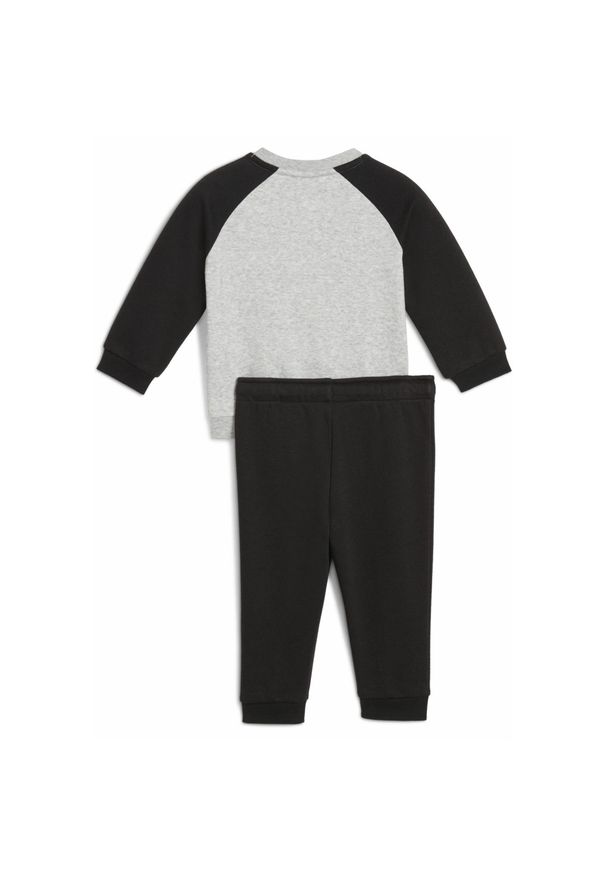 Puma - Zestaw dla małych dzieci Minicats Essentials z raglanową bluzą PUMA Black. Kolor: zielony, wielokolorowy, czarny, brązowy. Materiał: guma, prążkowany. Wzór: nadruk