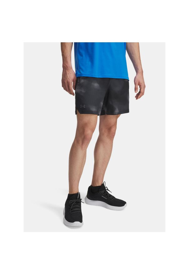 Spodenki krótkie męskie Under Armour Vanish Woven 6in Print. Kolor: czarny. Długość: krótkie. Wzór: nadruk. Sezon: lato