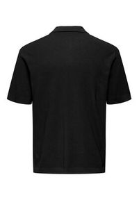 Only & Sons Polo Tony 22033571 Czarny Regular Fit. Typ kołnierza: polo. Kolor: czarny. Materiał: bawełna
