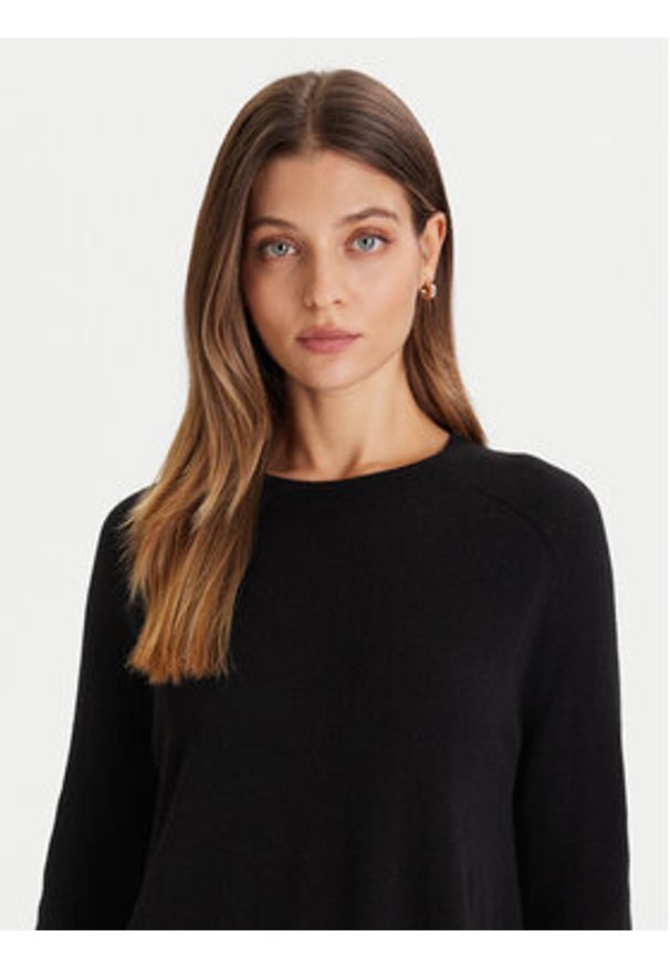 ViCOLO Sweter 22038F Czarny Regular Fit. Kolor: czarny. Materiał: kaszmir