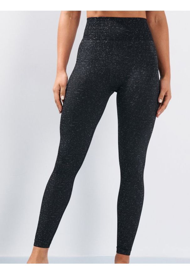 Sinsay - Legginsy sportowe - czarny. Kolor: czarny. Styl: sportowy