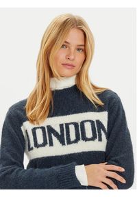 Pepe Jeans Sweter Hilda PL702227 Granatowy Regular Fit. Kolor: niebieski. Materiał: syntetyk #3