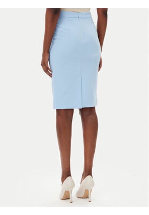 Maryley Spódnica ołówkowa 25EB701/43MA Błękitny Regular Fit. Kolor: niebieski. Materiał: syntetyk