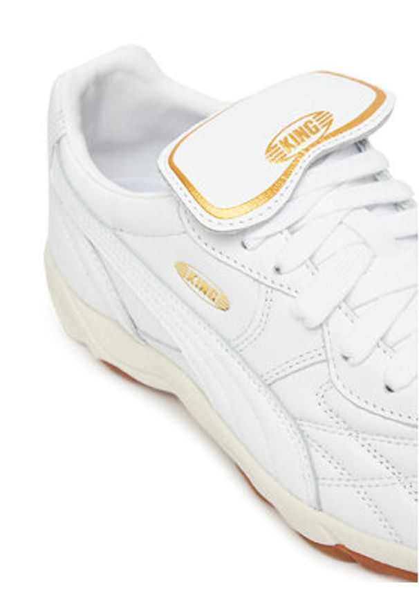 Puma Sneakersy King Indoor 401683 02 W Biały. Kolor: biały. Materiał: skóra