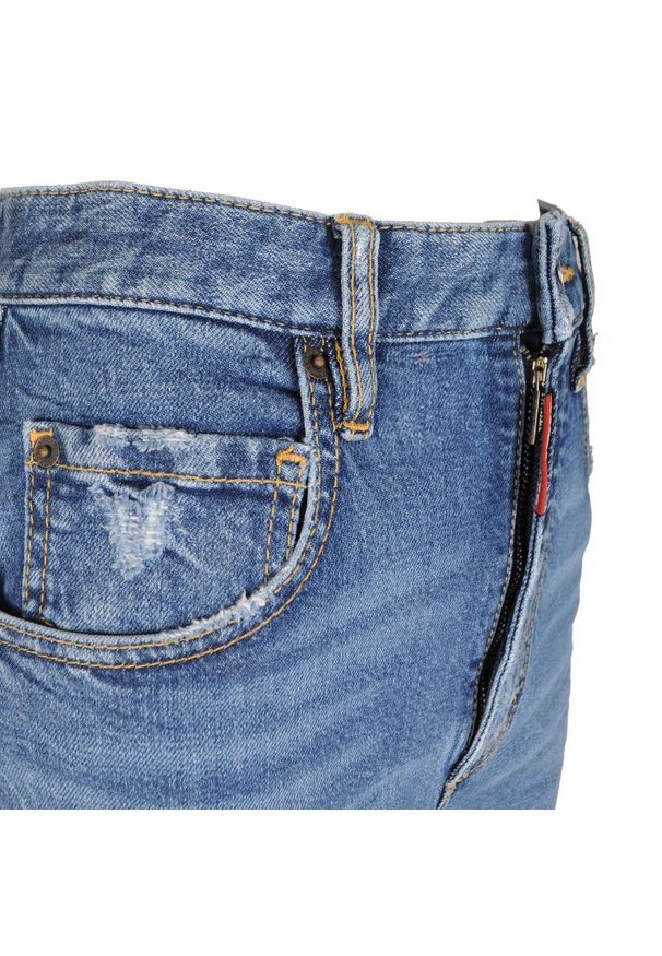 DSQUARED2 - Dsquared2 Jeansy "Tight Cropped" | S72LB0216 | Kobieta | Niebieski. Stan: podwyższony. Kolor: niebieski. Wzór: aplikacja