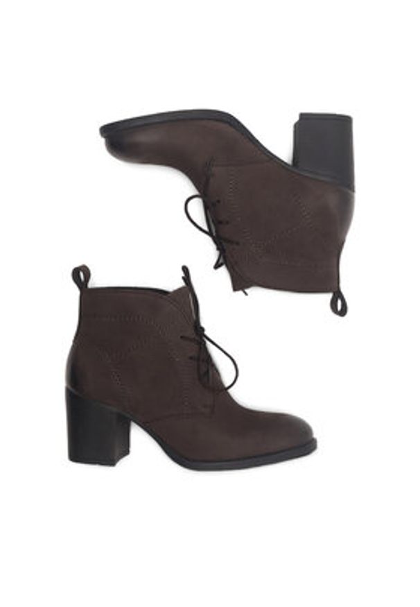 Lasocki Trzewiki WI23-RUTH-04 Brązowy. Kolor: brązowy. Materiał: nubuk, skóra