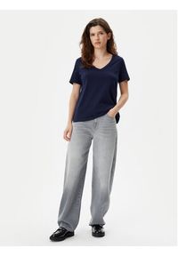 GAP - Gap T-Shirt 740140-06 Granatowy Regular Fit. Kolor: niebieski. Materiał: bawełna