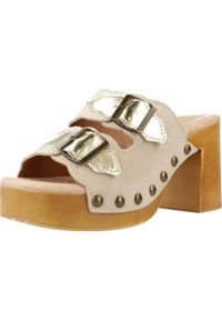 Sandały MTNG 53631M Beżowy. Kolor: beżowy. Materiał: skóra, syntetyk. Sezon: lato #1