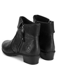 Rieker Trzewiki Y07A8-01 Czarny. Kolor: czarny. Materiał: skóra #3
