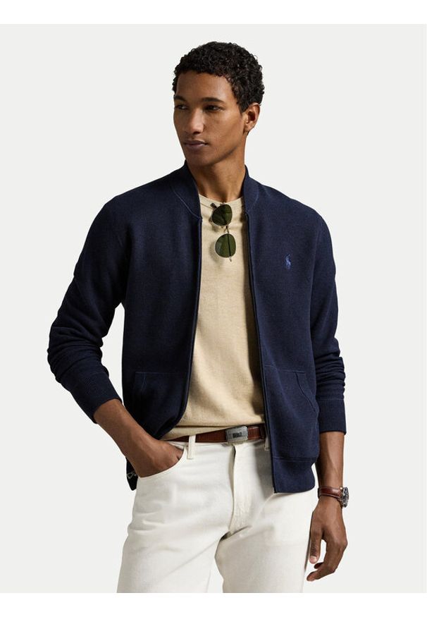 Polo Ralph Lauren Bluza 710961158001 Granatowy Regular Fit. Typ kołnierza: polo. Kolor: niebieski. Materiał: bawełna