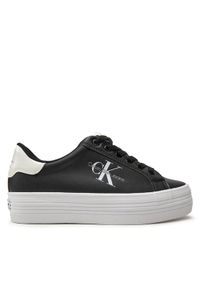 Calvin Klein Jeans Sneakersy Bold Vulc Flatf Lace Lth Met YW0YW01393 Czarny. Kolor: czarny #1