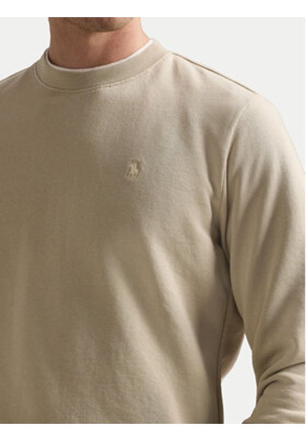 Polo Ralph Lauren Bluza 710916689025 Beżowy Regular Fit. Typ kołnierza: polo. Kolor: beżowy. Materiał: bawełna