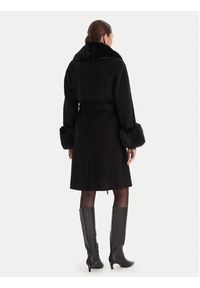 MARCIANO by GUESS Płaszcz wełniany 5BGL46 7125A Czarny Regular Fit. Kolor: czarny. Materiał: wełna #3