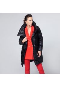 Wittchen - Damska kurtka puchowa z wysokim kołnierzem czarna. Kolor: czarny. Materiał: nylon. Sezon: jesień, zima #3