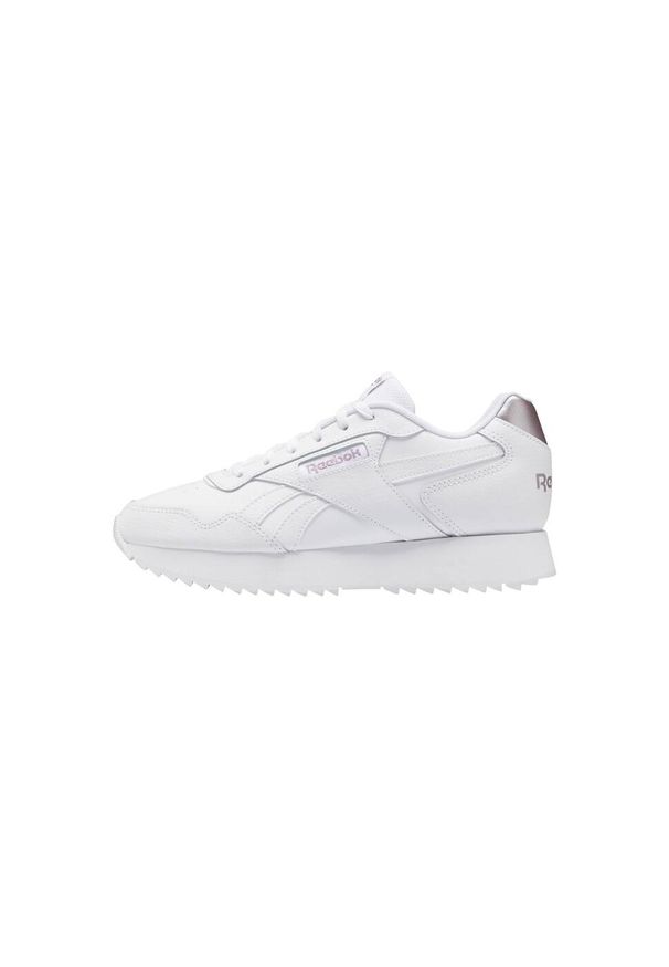 Buty do chodzenia damskie Reebok Glide Ripple Doubl. Kolor: biały, różowy, wielokolorowy. Materiał: skóra. Szerokość cholewki: normalna. Sport: turystyka piesza