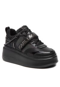 Karl Lagerfeld - KARL LAGERFELD Sneakersy KL63540 Czarny. Kolor: czarny. Materiał: skóra