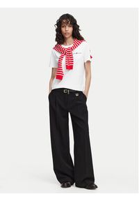 Beverly Hills Polo Club T-Shirt P-SS26W-TS085 Biały Regular Fit. Typ kołnierza: polo. Kolor: biały. Materiał: bawełna #2