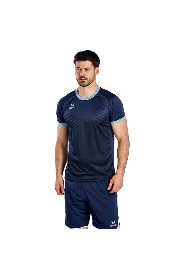 ERIMA - Jersey Erima Mantua. Kolor: niebieski. Materiał: jersey. Sport: kolarstwo, fitness