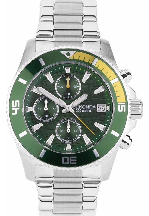 Zegarek Sekonda Zegarek męski Sekonda 30115 srebrny. Kolor: srebrny