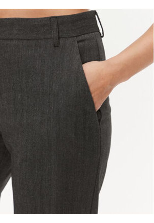 Babylon Spodnie materiałowe T_S00535 Szary Wide Leg. Kolor: szary. Materiał: wiskoza, syntetyk