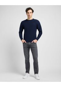Lee - LEE RAGLAN CREW KNIT MĘSKI SWETER SKY BLUE L83PKHHY 112321587. Długość rękawa: raglanowy rękaw #5