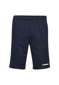 Spodenki sportowe dla dzieci Hummel Go Kids Cotton Bermuda Shorts. Kolor: niebieski. Styl: sportowy #1