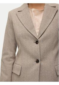Vero Moda Marynarka Kawi 10319661 Beżowy Regular Fit. Kolor: beżowy. Materiał: syntetyk